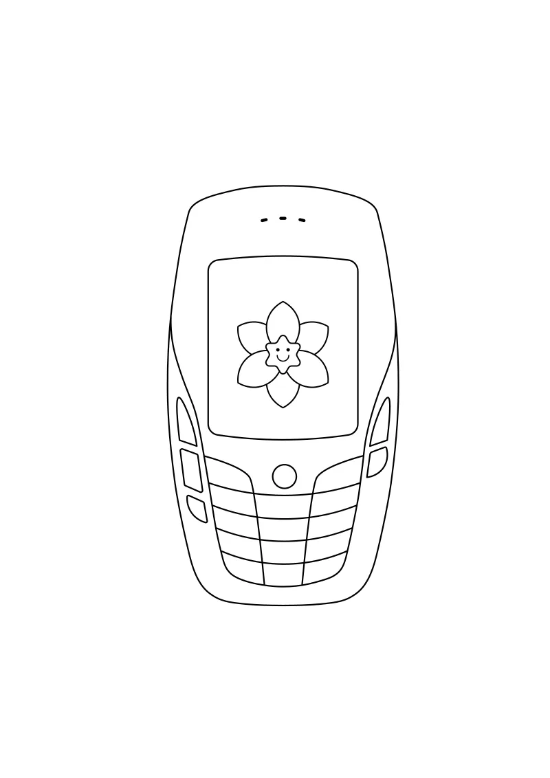 Kolorowanki do druku telefon