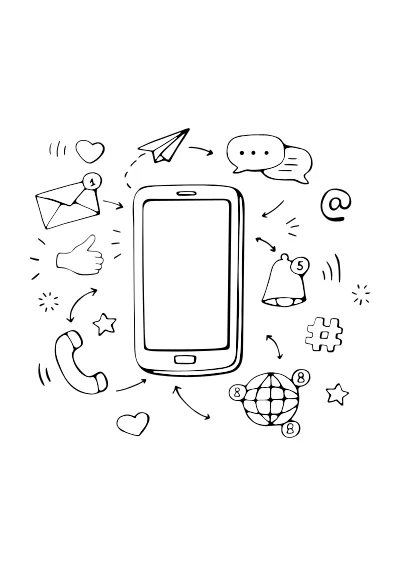 telefon – pobierz i wydrukuj kolorowankę