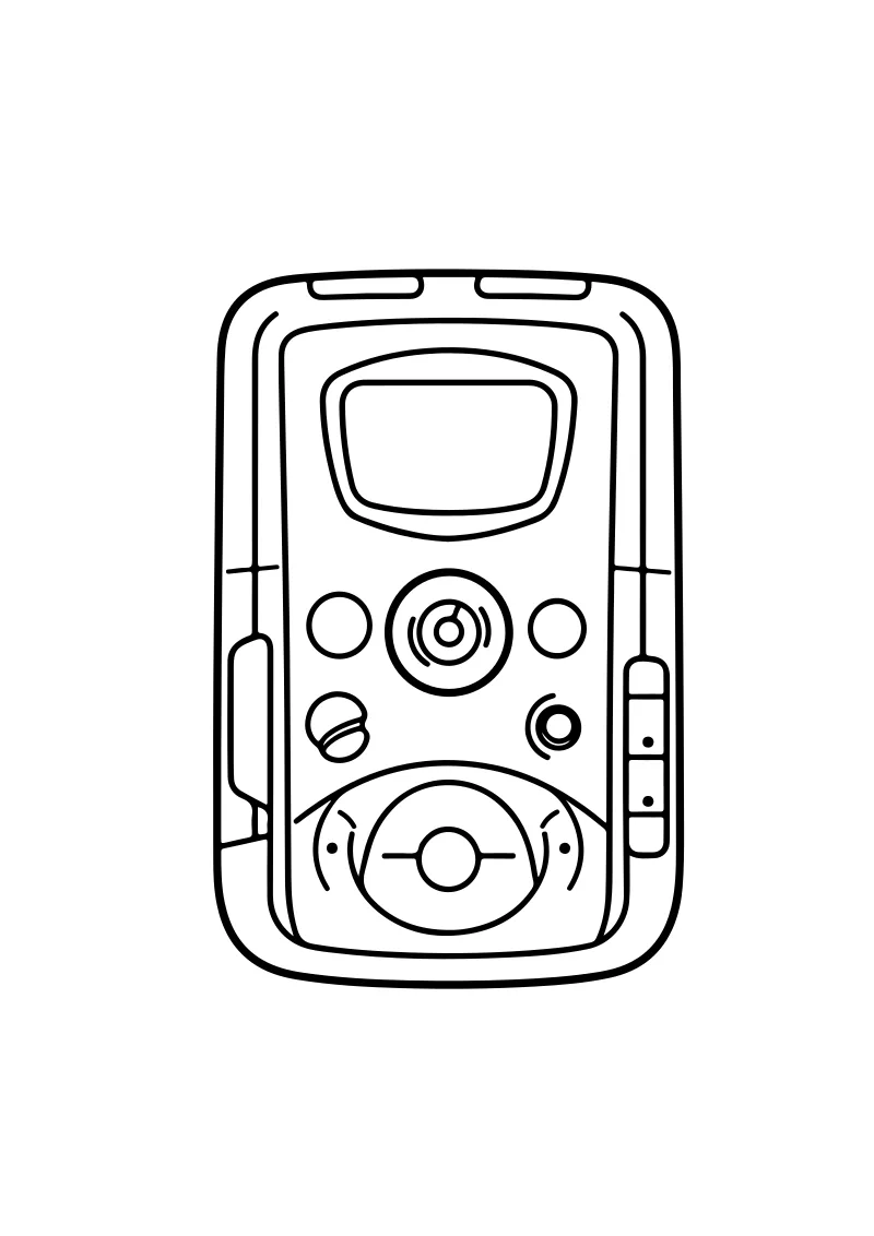 Malowanka telefon do druku A4