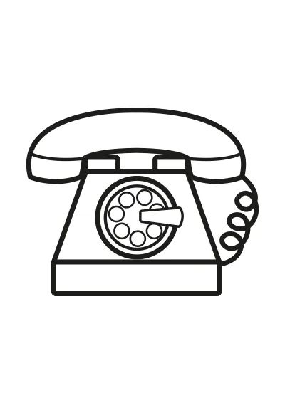kolorowanka do druku telefon PDF
