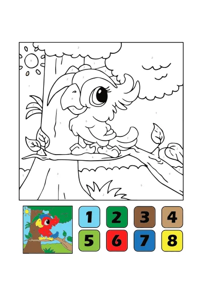 kolorowanka do druku wedlug-kodu PDF