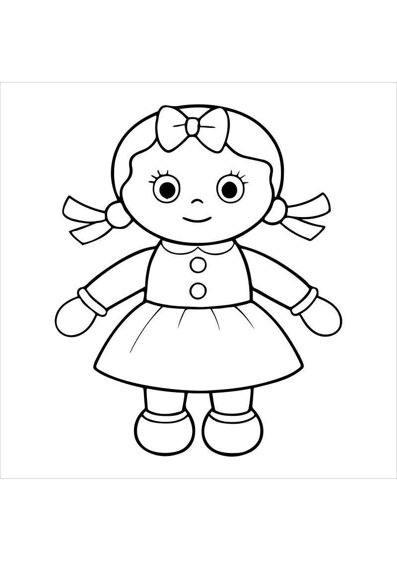 Kolorowanki lalki