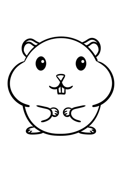 Kolorowanka chomiki – format A4 PDF