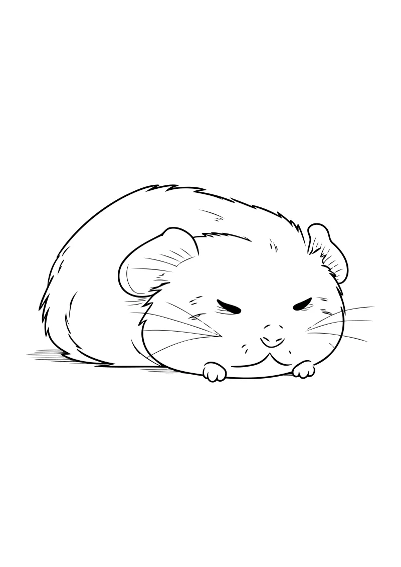 chomiki – pobierz i wydrukuj kolorowankę