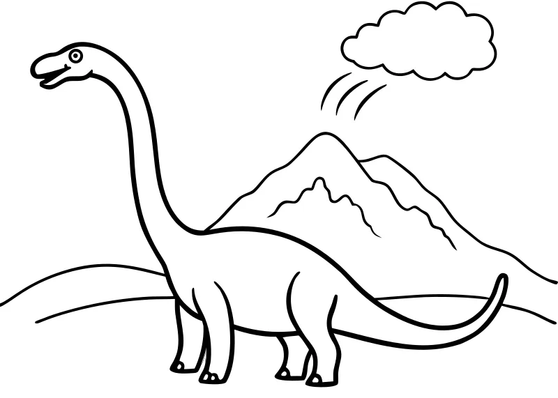 Kolorowanka dinozaury