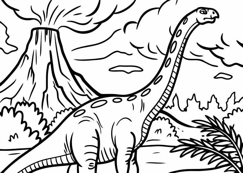 Malowanka dinozaury do druku A4