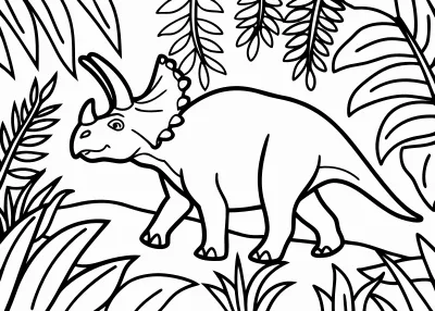 kolorowanka do druku dinozaury PDF
