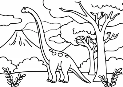 dinozaury kolorowanka dla dzieci