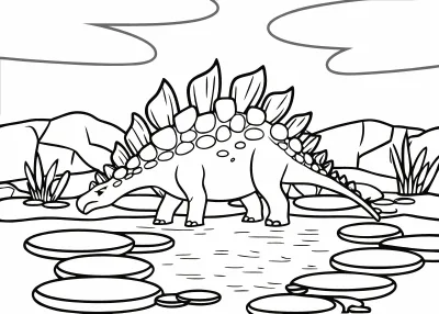 Kolorowanka dinozaury – format A4 PDF