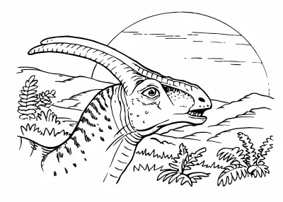 Kolorowanka do druku dinozaury