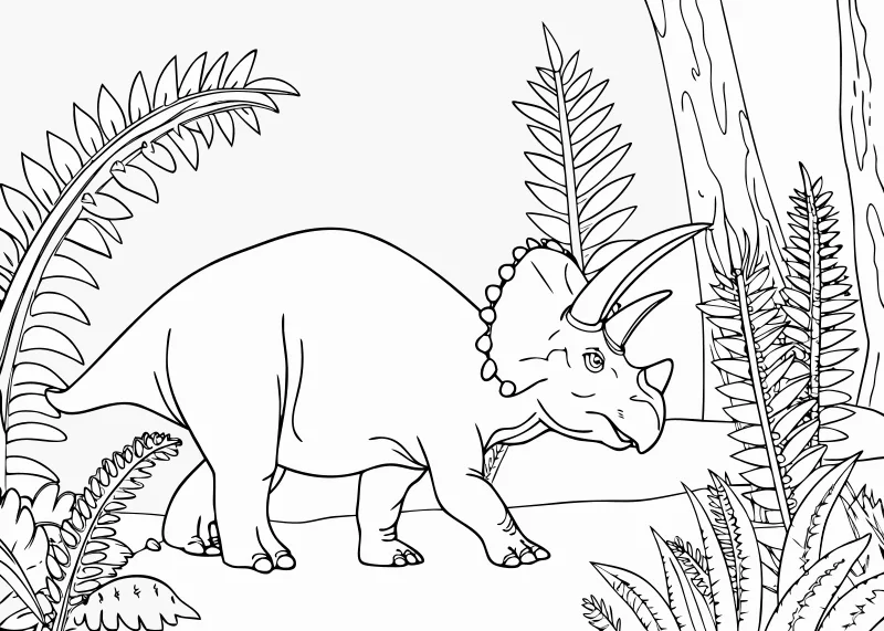 Darmowa kolorowanka dinozaury do druku PDF