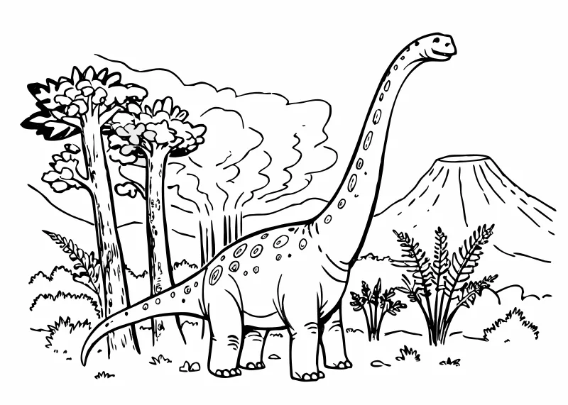 dinozaury – pobierz i wydrukuj kolorowankę