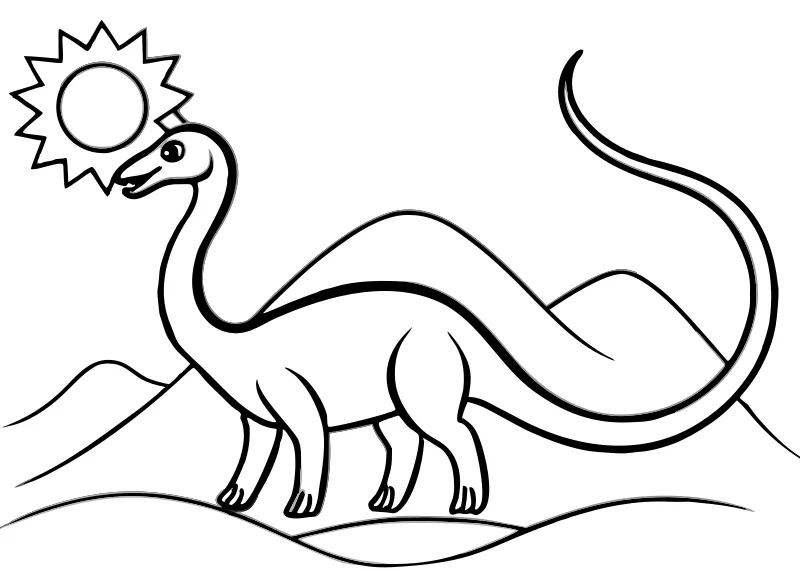 dinozaury kolorowanka dla dzieci