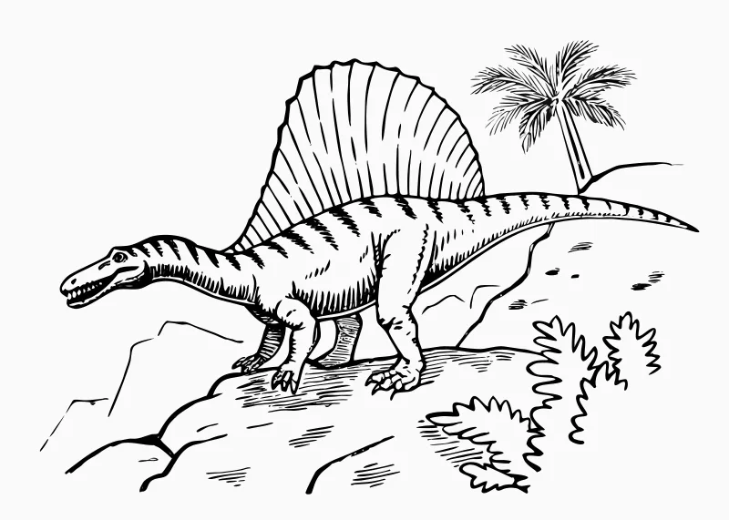 Łatwa kolorowanka dinozaury dla przedszkolaka