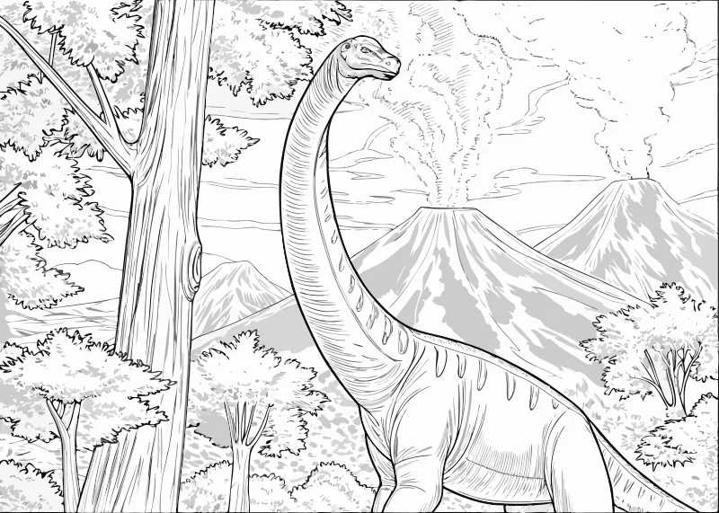 Kolorowanka dinozaury – format A4 PDF