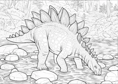 Prosta kolorowanka dinozaury do kolorowania