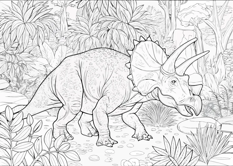 Pokoloruj dinozaury – darmowy szablon PDF