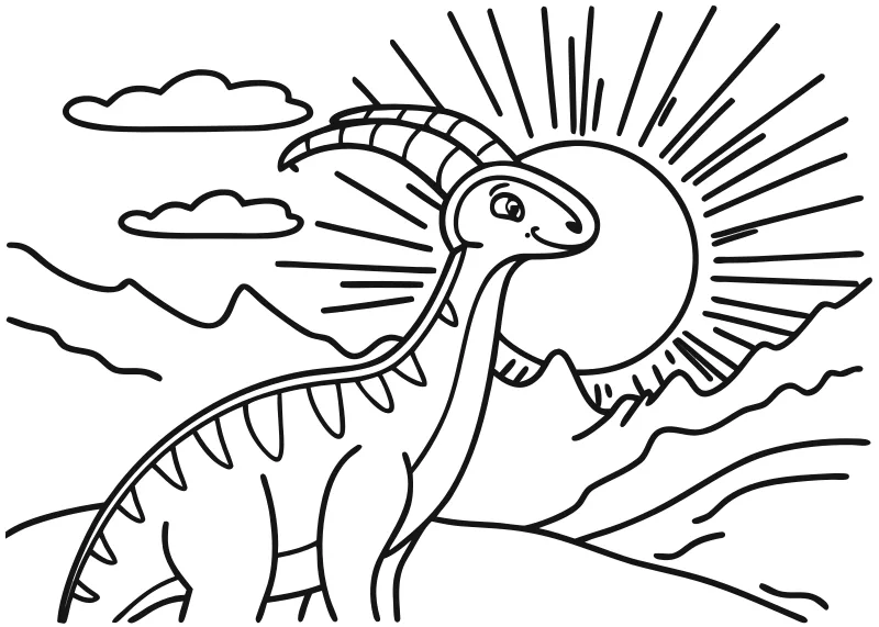 dinozaury kolorowanki dla dzieci