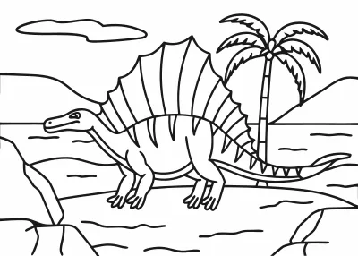 Darmowa kolorowanka dinozaury do druku PDF