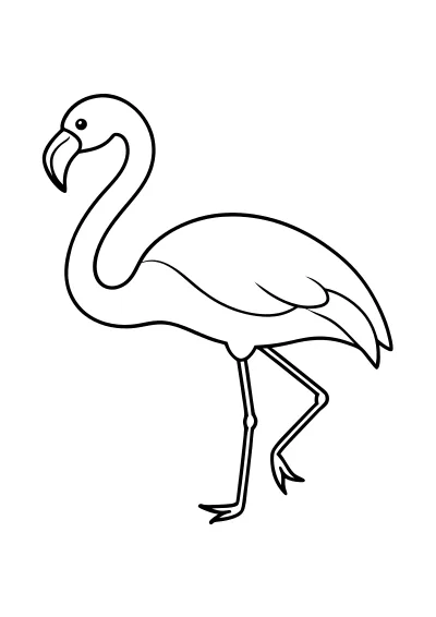 flamingi – pobierz i wydrukuj kolorowankę