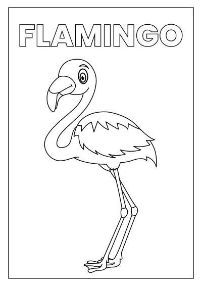 flamingi – pobierz i wydrukuj kolorowankę