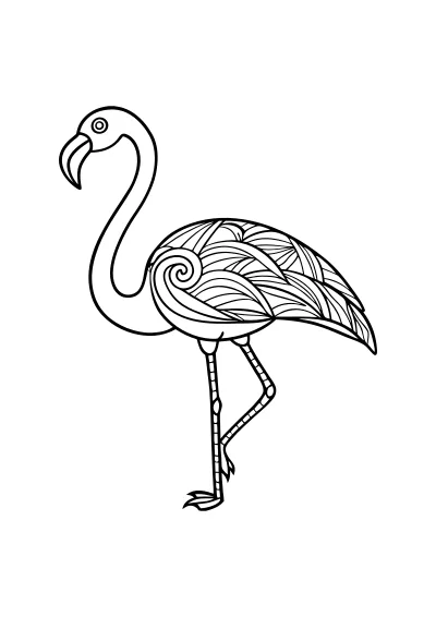 kolorowanka do druku flamingi PDF