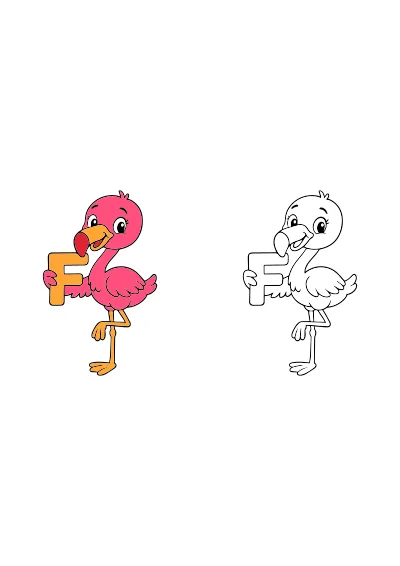 flamingi kolorowanka dla dzieci