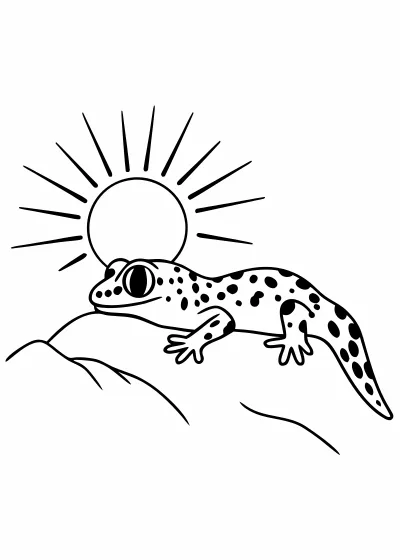 Kolorowanka jaszczurki