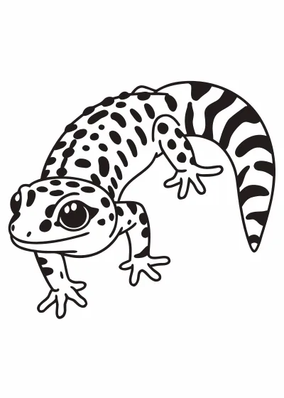 Kolorowanka jaszczurki
