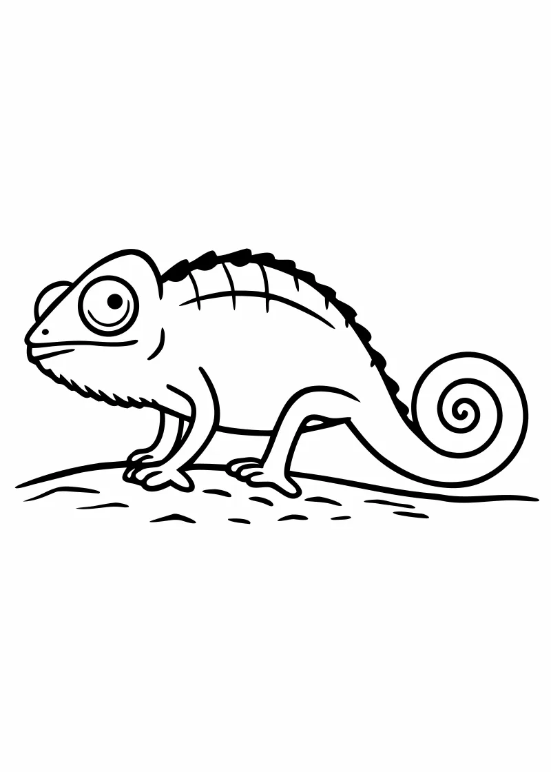Kolorowanka jaszczurki