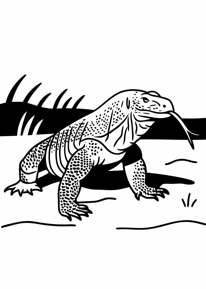 Kolorowanka jaszczurki
