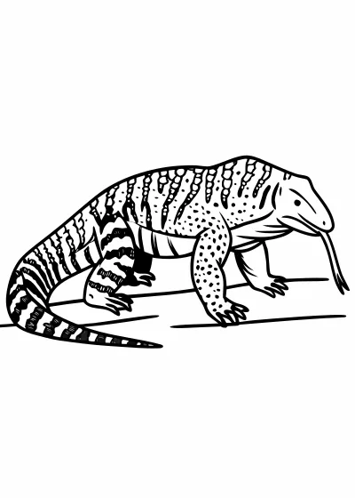 Kolorowanka jaszczurki