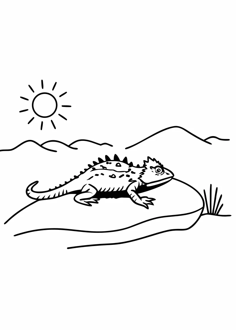 Kolorowanka jaszczurki