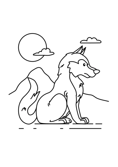 Darmowa kolorowanka lisy do druku PDF