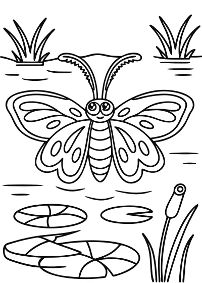 Kolorowanka motyle – format A4 PDF
