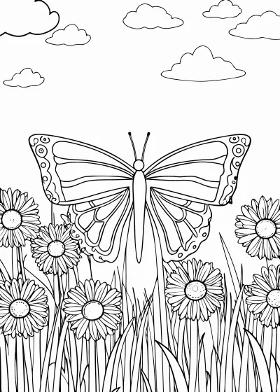 Kolorowanka motyle – format A4 PDF