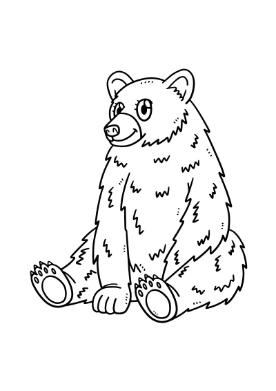 Pokoloruj niedzwiedzie – darmowy szablon PDF