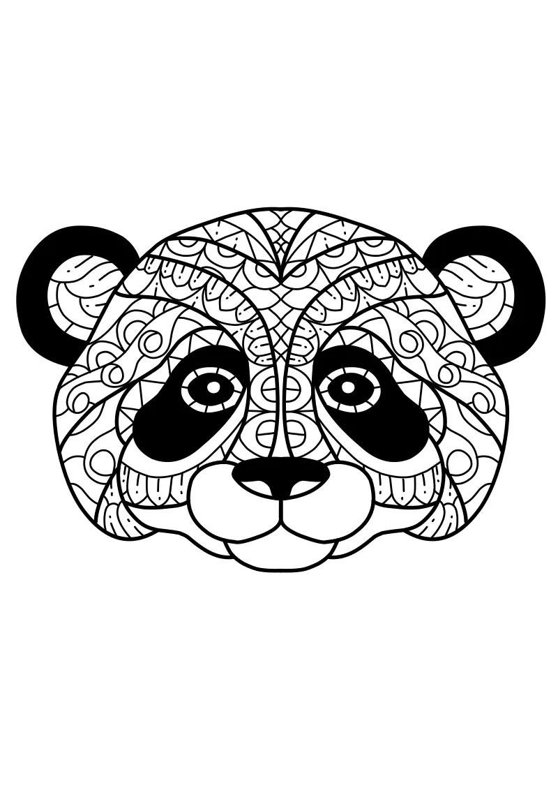Kolorowanki do druku pandy
