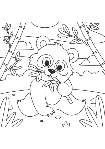 pandy – pobierz i wydrukuj kolorowankę