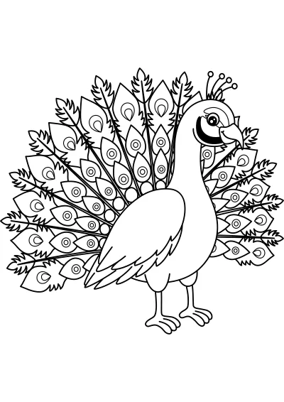 Kolorowanki pawie