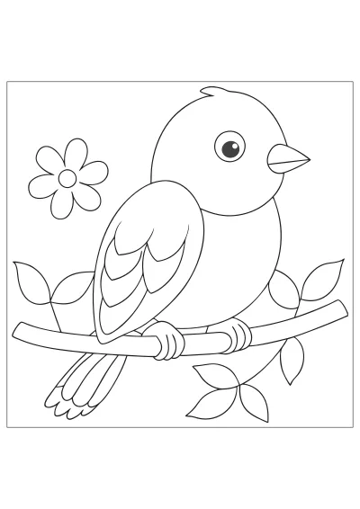 Pokoloruj ptaki – darmowy szablon PDF