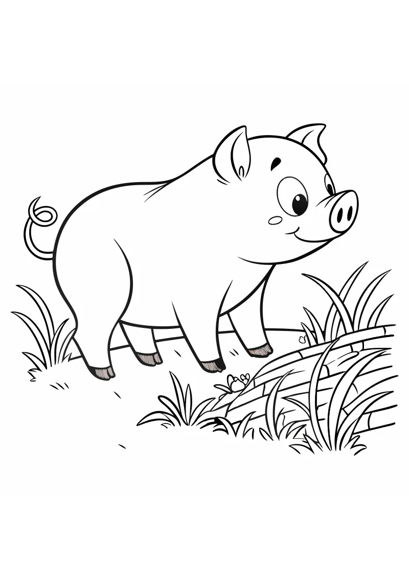 Darmowa kolorowanka swinki do druku PDF