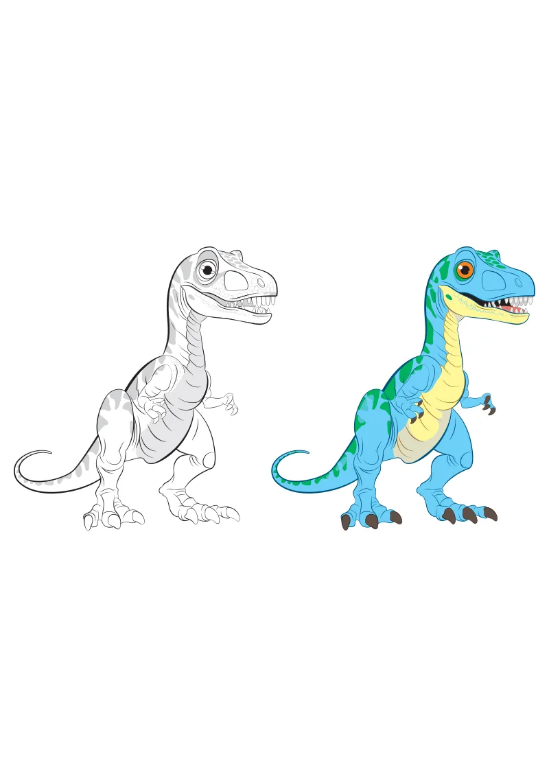 kolorowanka do druku t-rex PDF