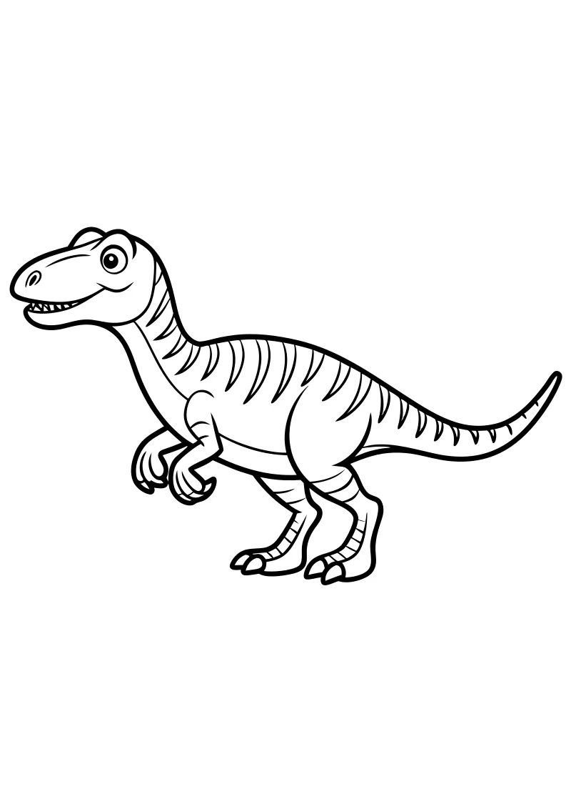 Pokoloruj t-rex – darmowy szablon PDF