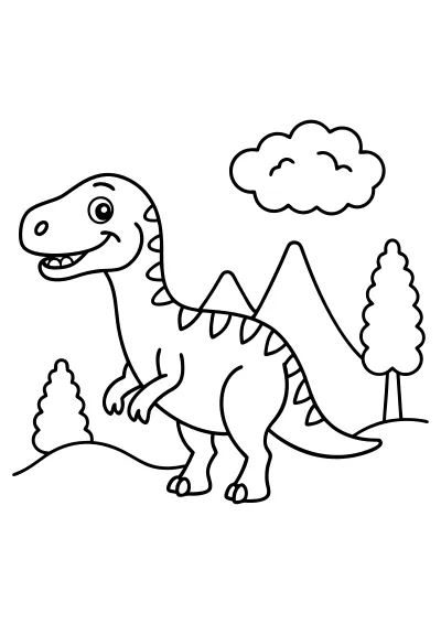 Kolorowanka t-rex