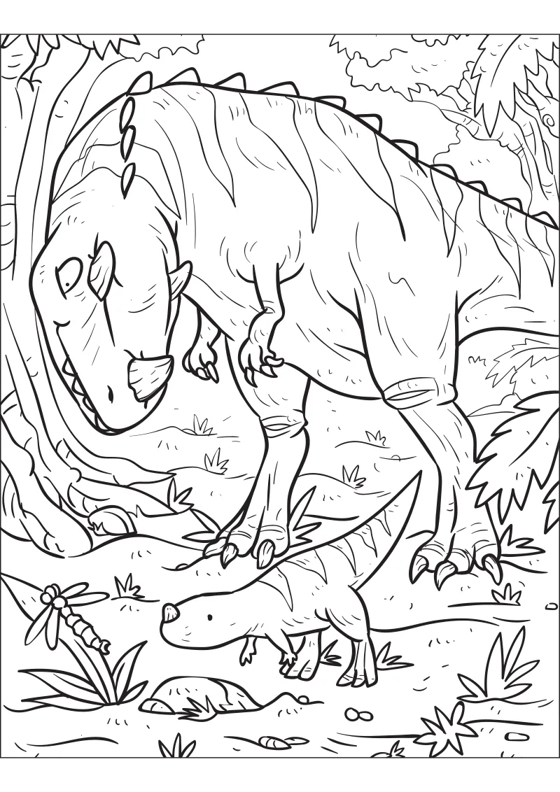 Kolorowanki t-rex