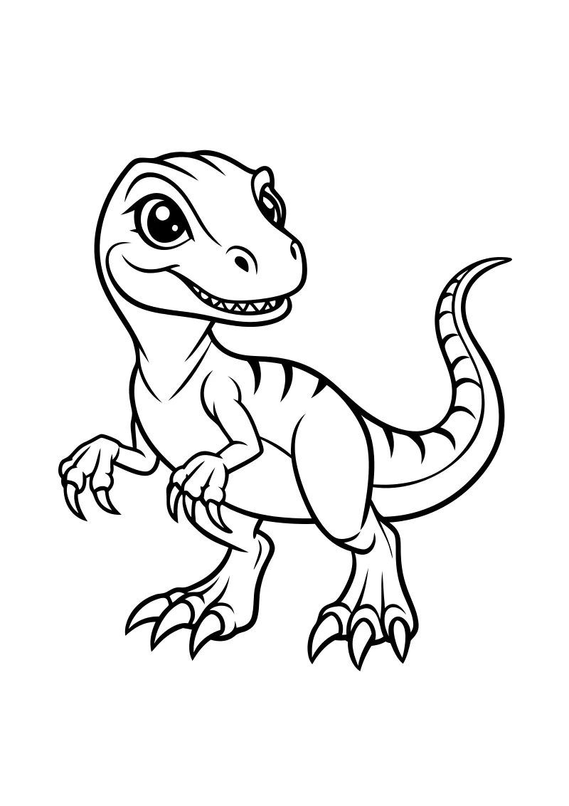 t-rex kolorowanka dla dzieci