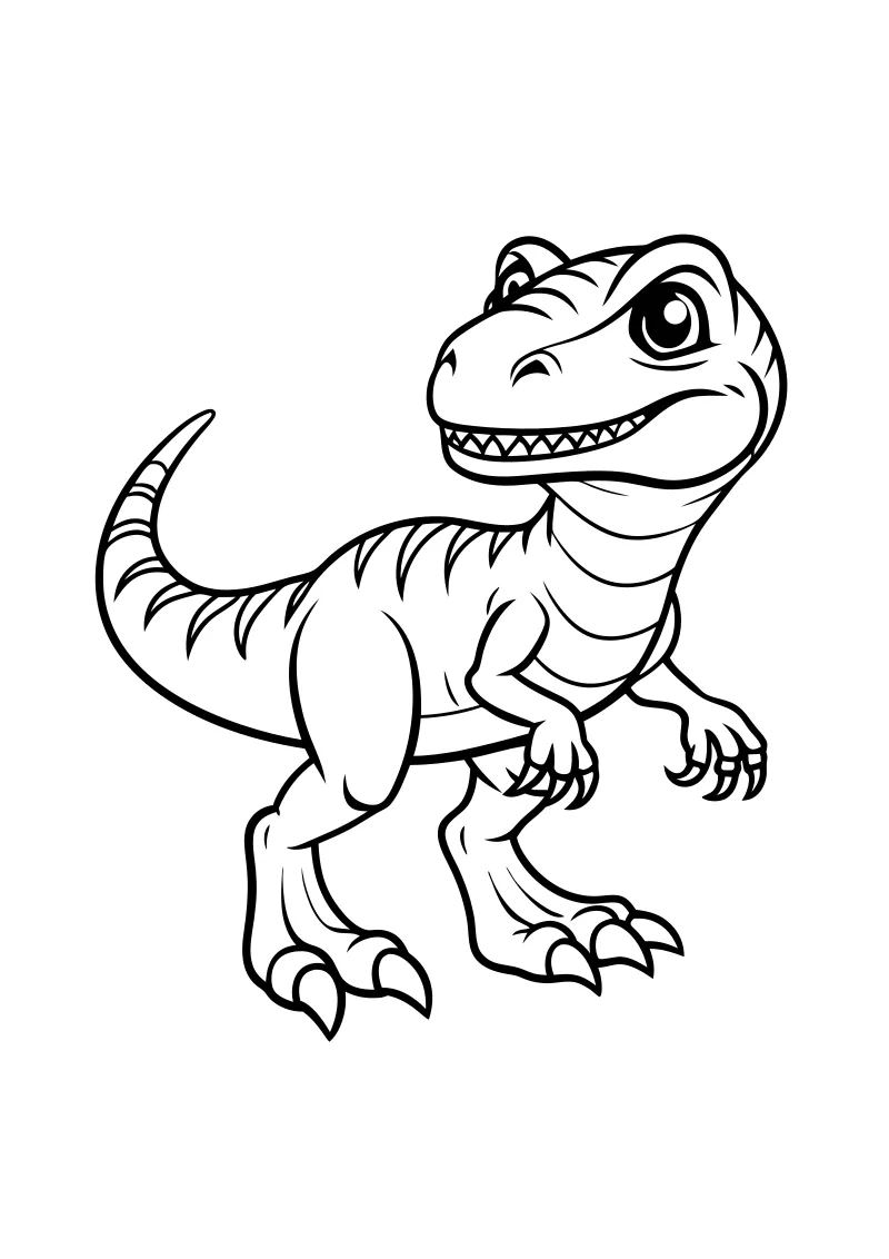 t-rex kolorowanki dla dzieci