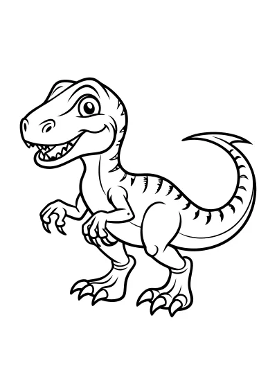 Kolorowanka do druku t-rex