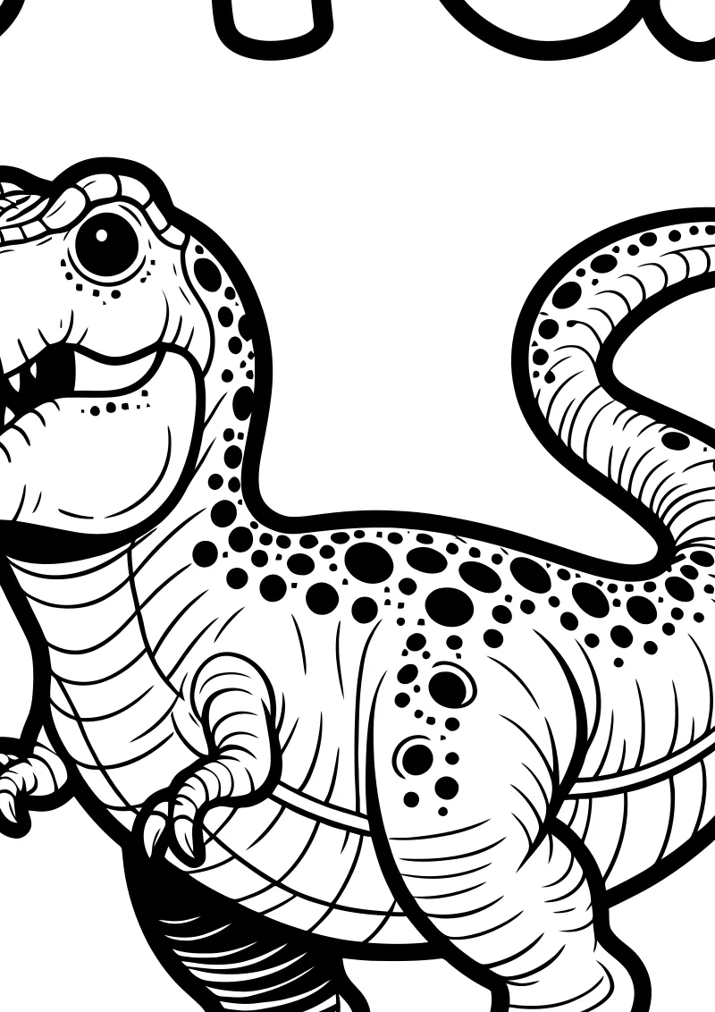 t-rex – pobierz i wydrukuj kolorowankę